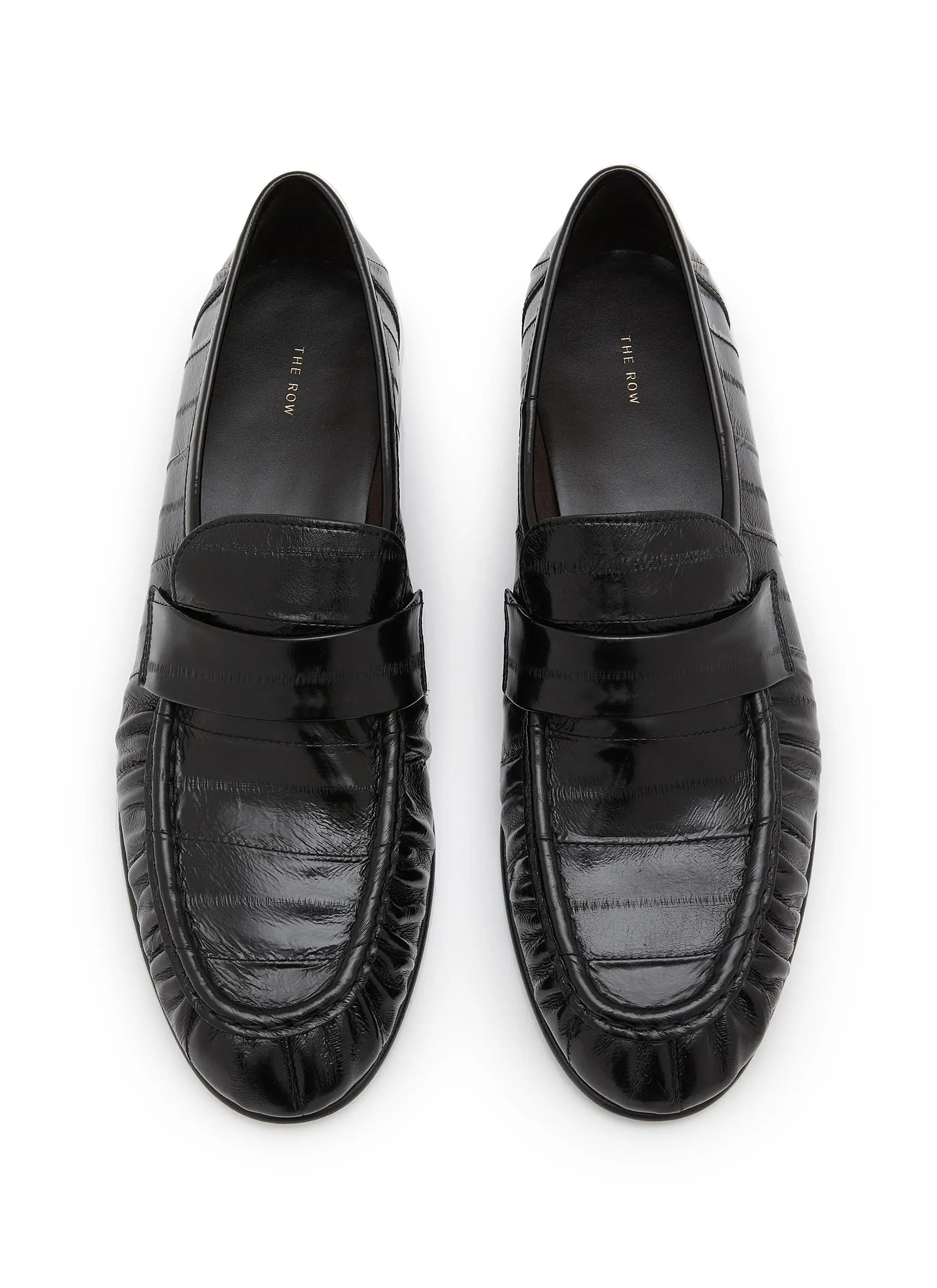 -----------THE ROW  ---- ------------BLACK ----Eel Leather Loafer --