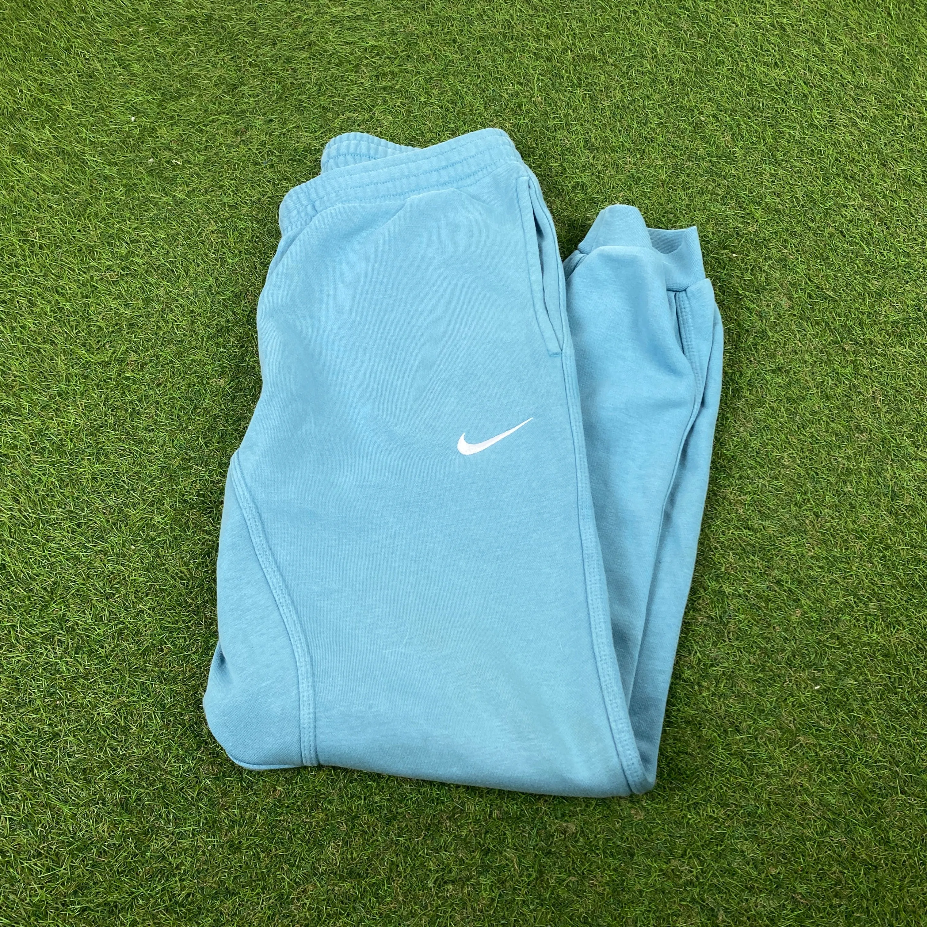 00s Nike Cotton Joggers Blue Small