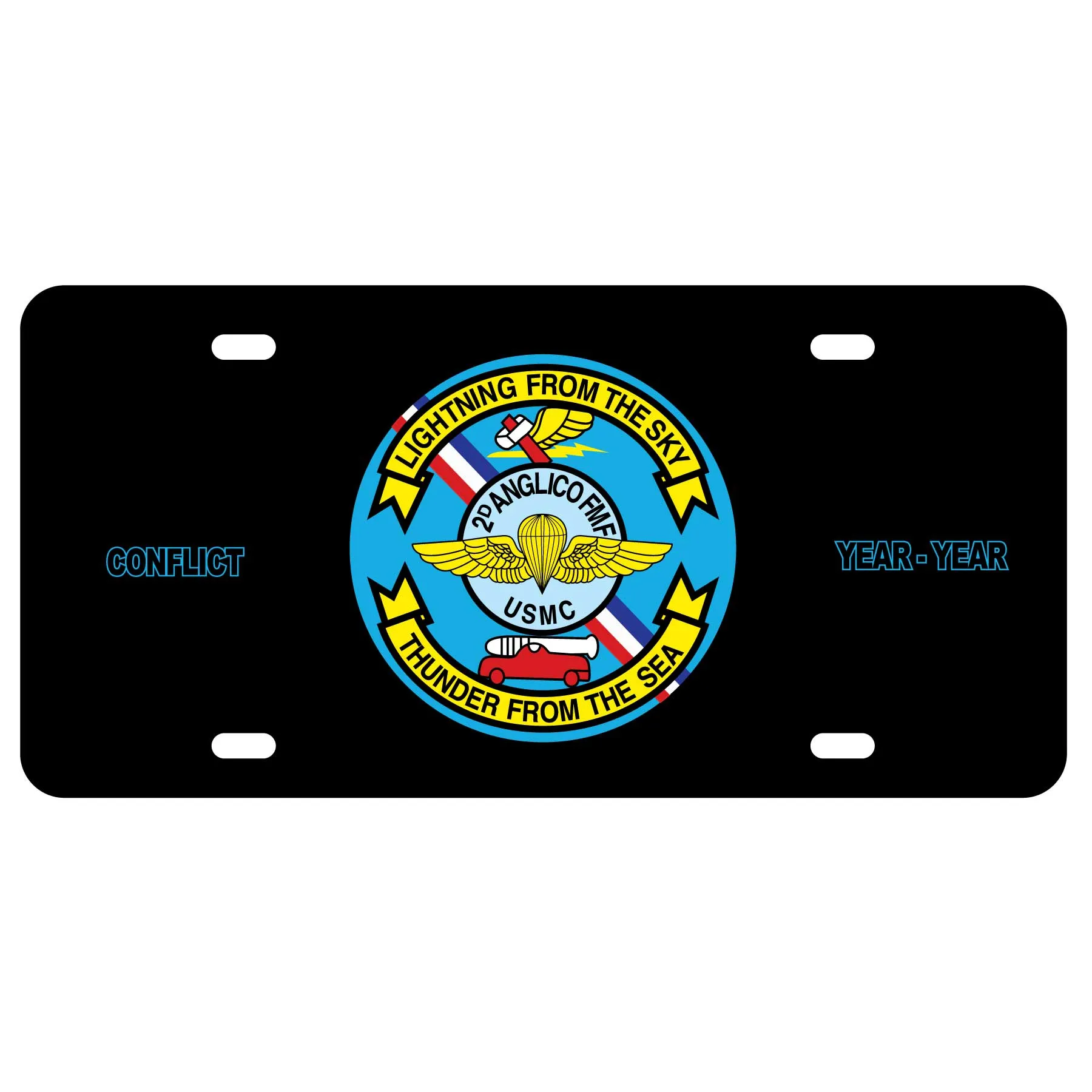 2D Anglico FMF License Plate