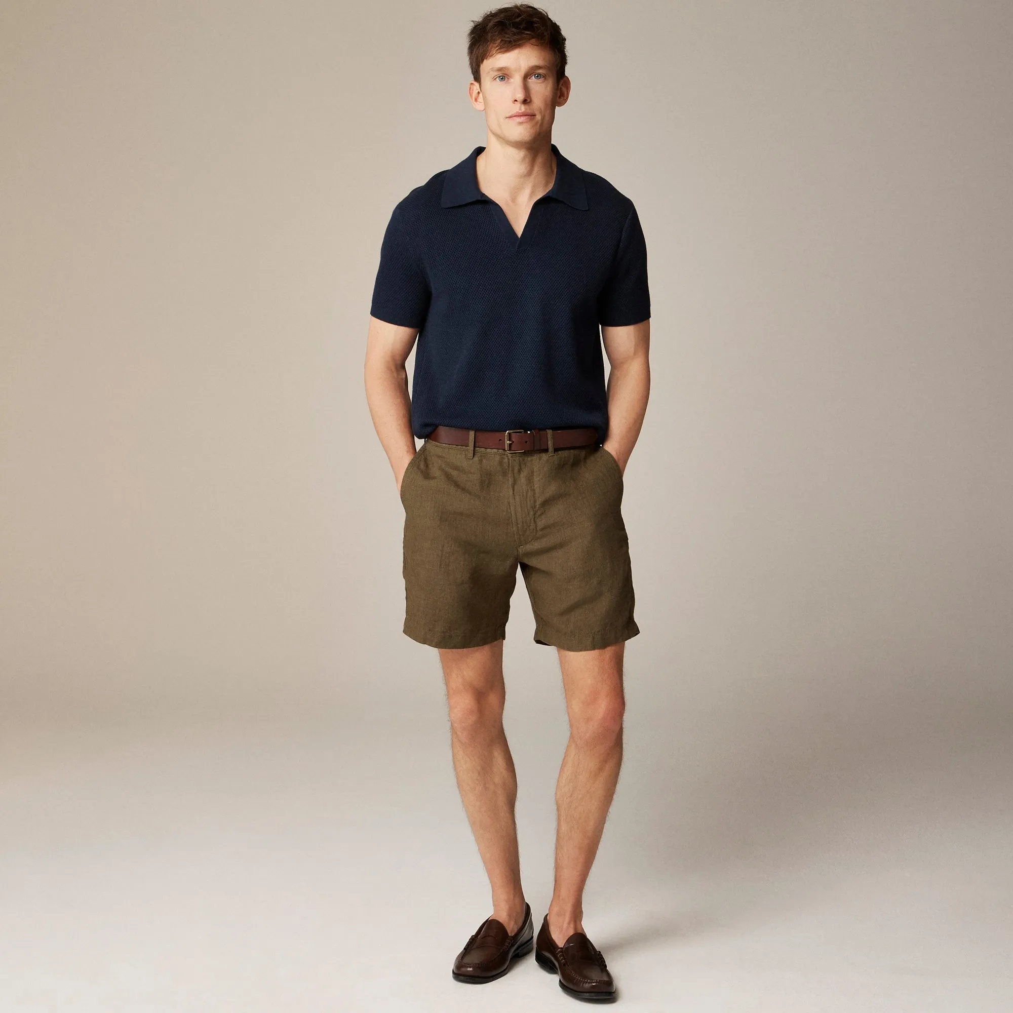 7" linen short