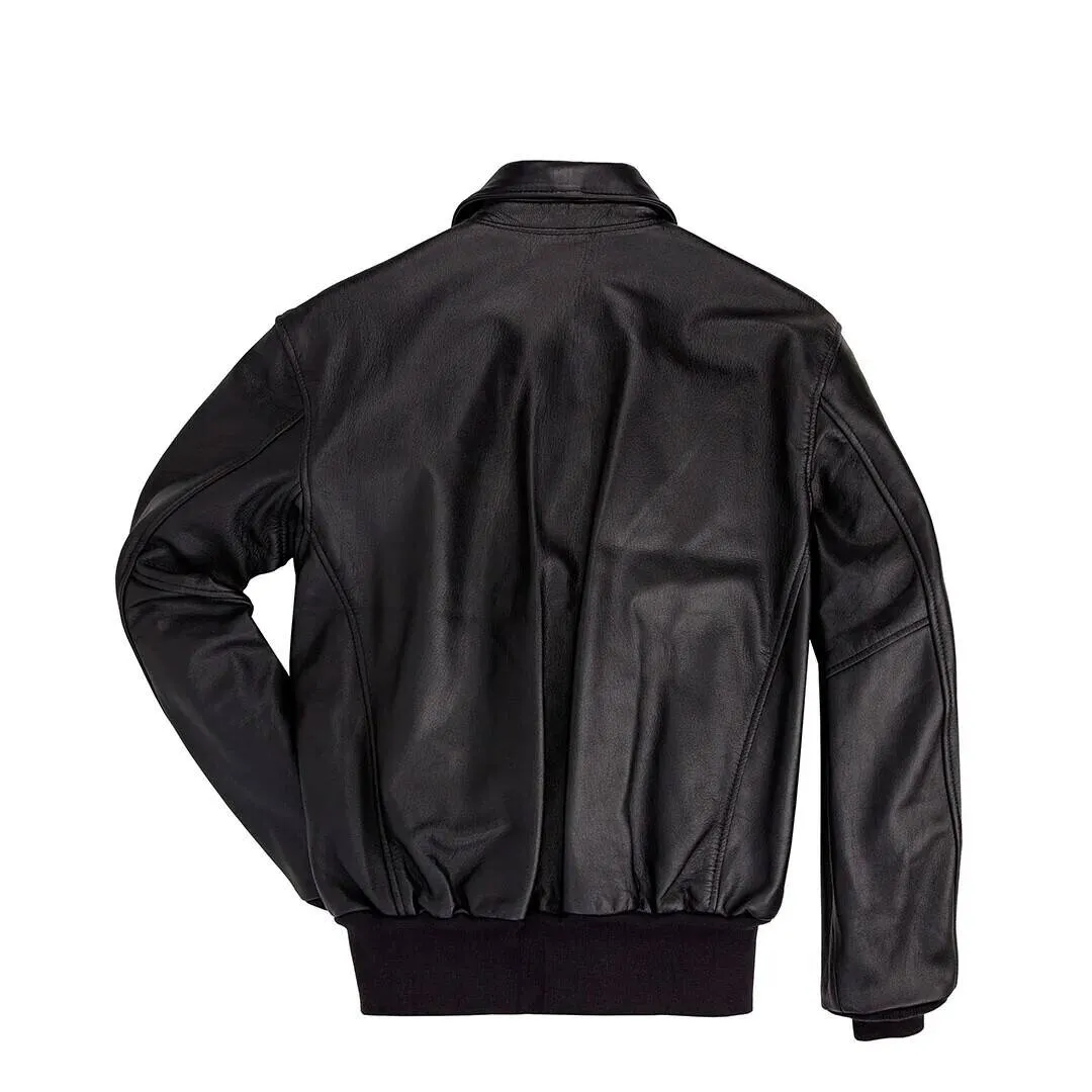 A2 pilot leather jacket for men black cockpit'usa \z 21v41\