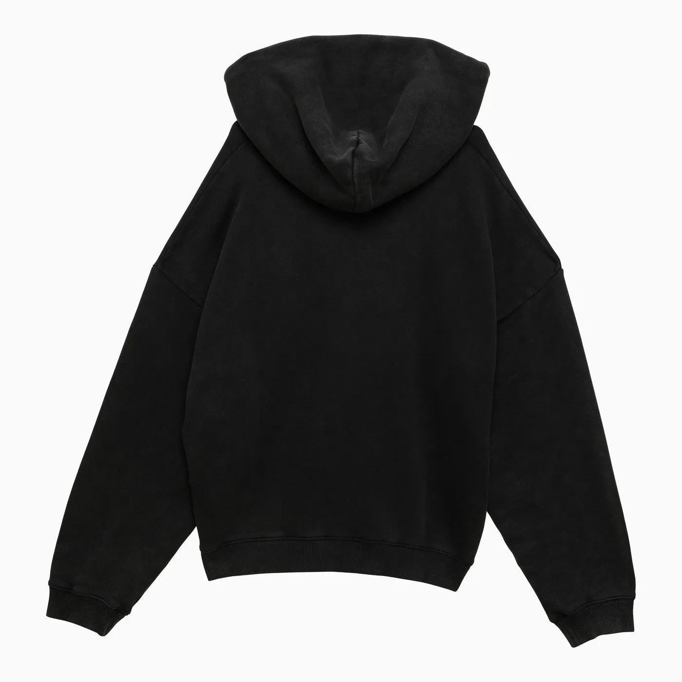 Acne Studios    Acne Studios Black Cotton Hoodie With Logo