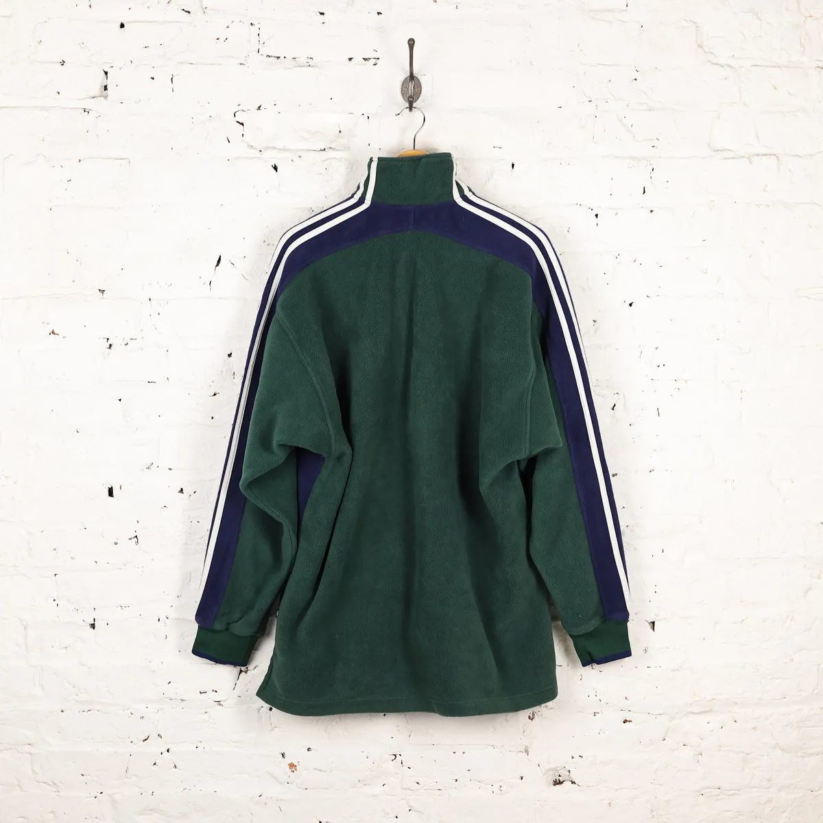 Adidas 1/4 Zip Fleece - Green - L