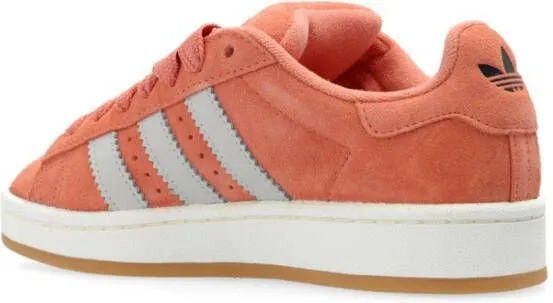 Adidas lace-up suede sneakers Orange