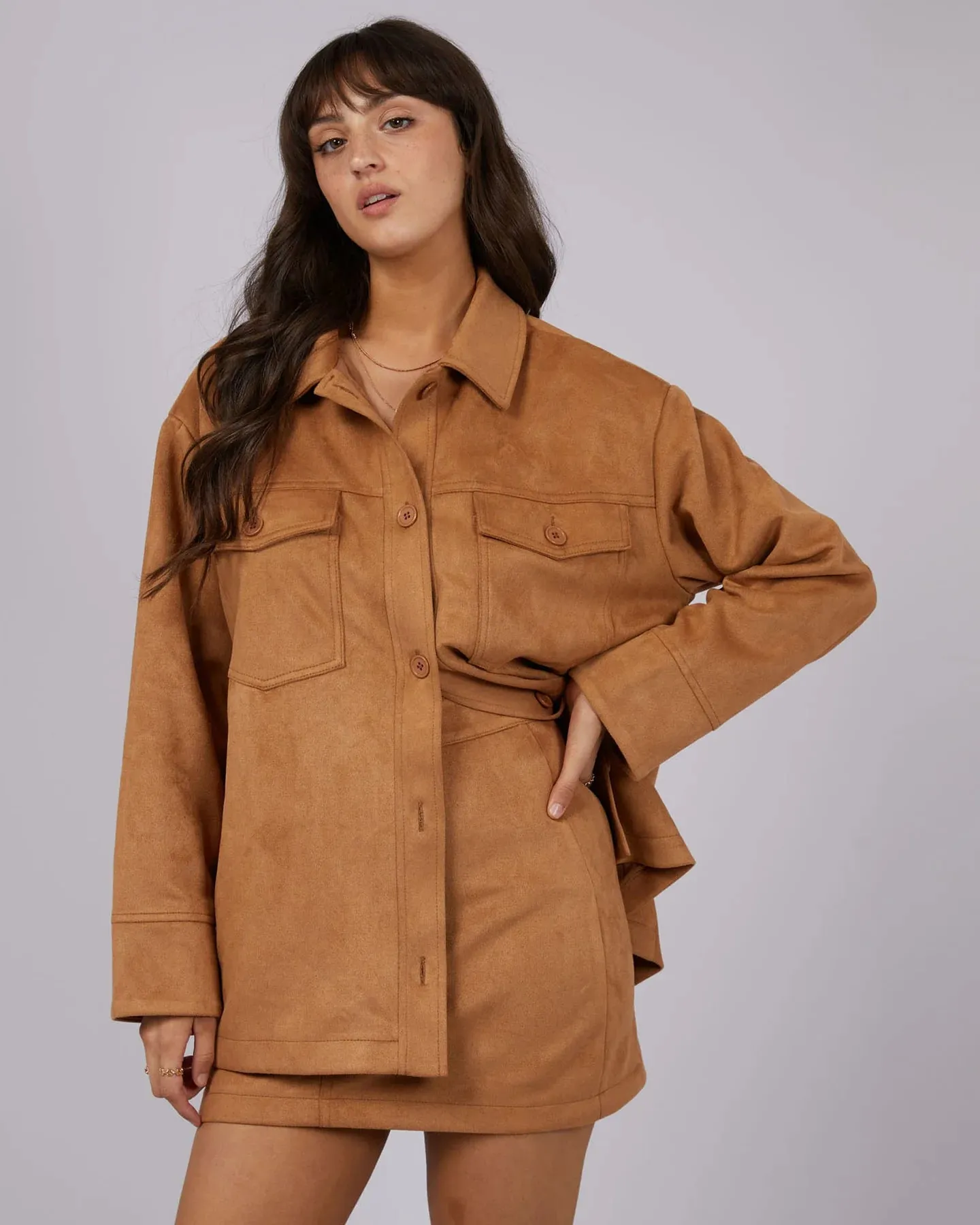 All About Eve Dallas Suede Jacket