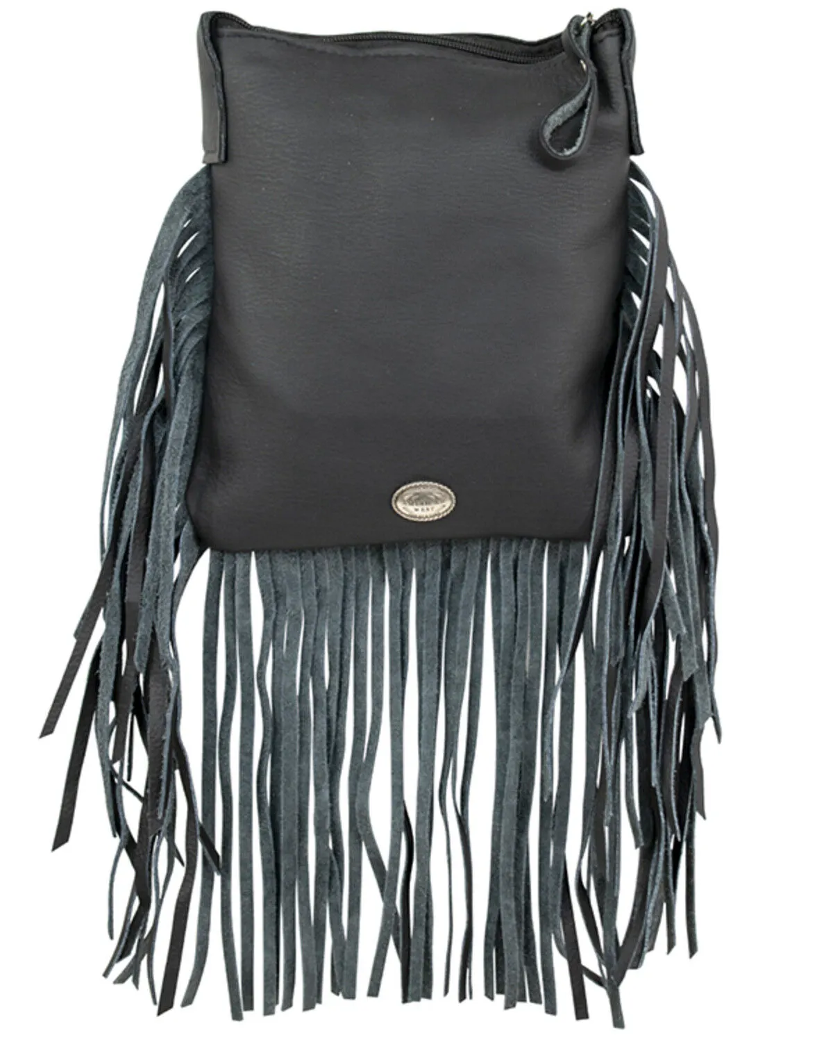 American West Women's Hair-On Fringe Handbag