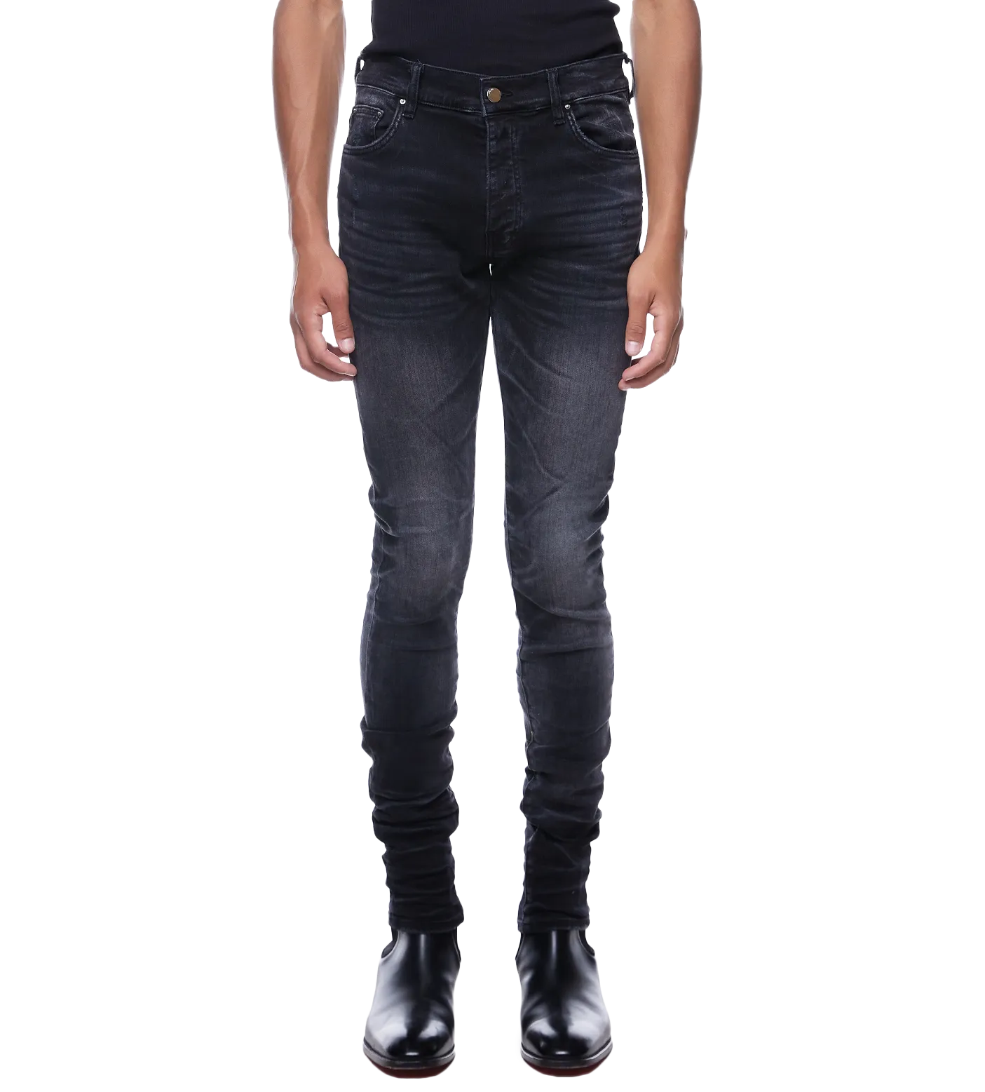 Amiri    Stack Jeans Faded Black