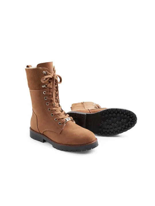 Anglesey cognac Combat Boots