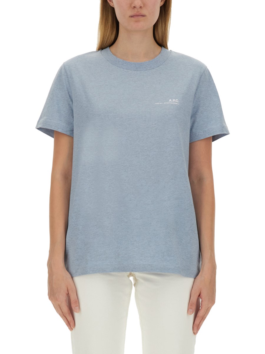 A.P.C.      T-SHIRT IN COTONE CON LOGO