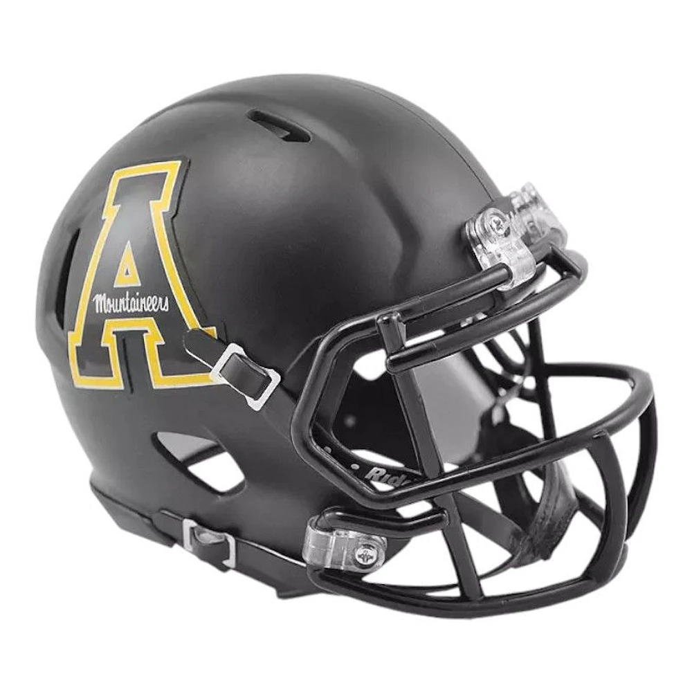 Appalachian State Mountaineers Black Riddell Speed Mini Helmet