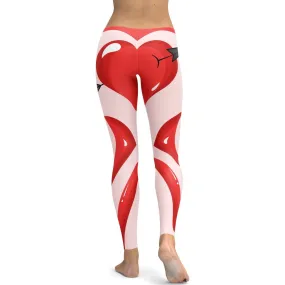 Arrow Heart Shaped Leggings