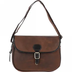 Ashwood Leather Saddle Bag Oily Brown: Jackson