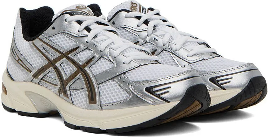 Asics White & Brown Gel-1130 Sneakers