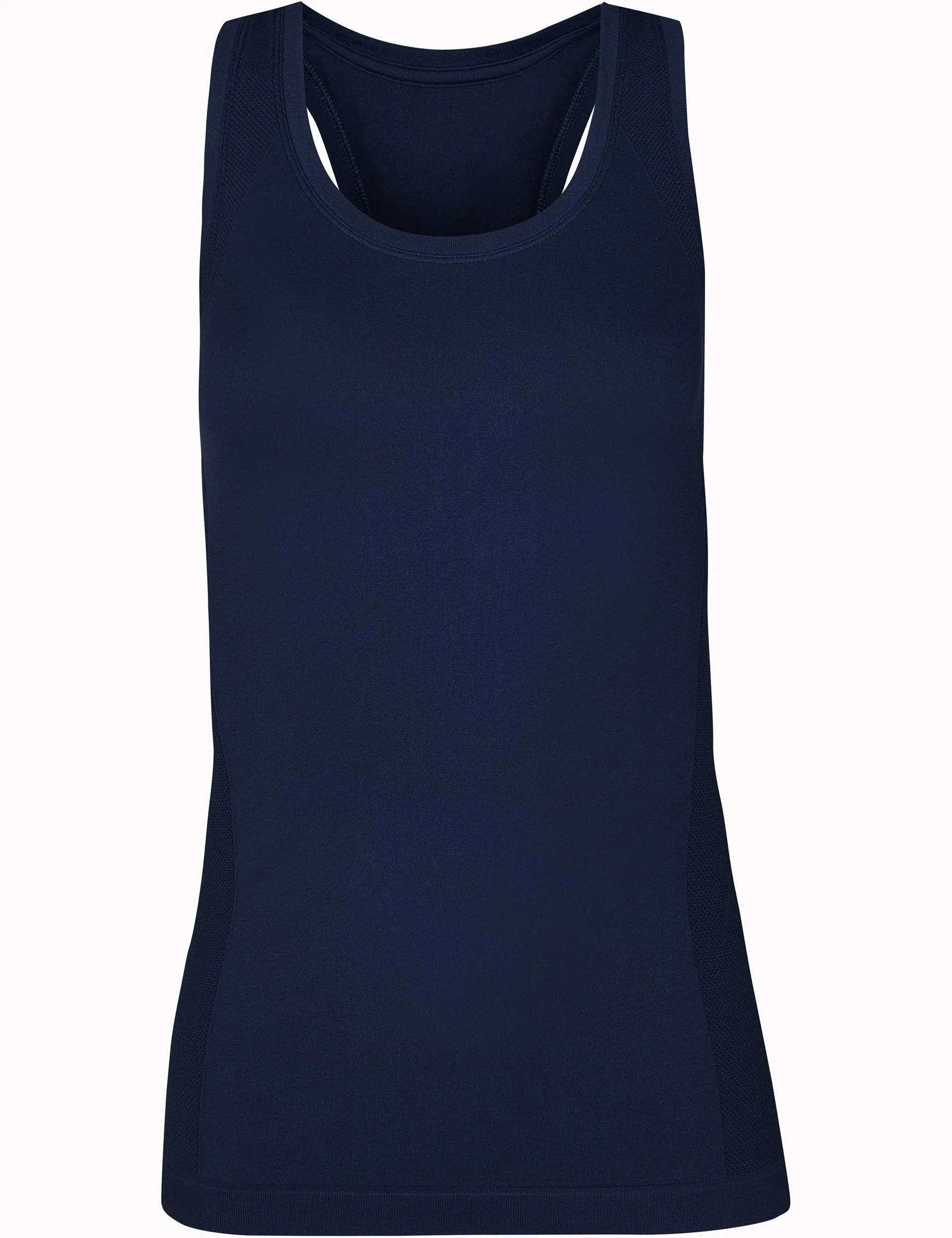 Athlete Seamless Gym Vest - Navy Blue