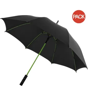 Avenue 23 Inch Spark Auto Open Storm Umbrella (Pack of 2) (Solid Black/Lime) (One Size) - UTPF2526