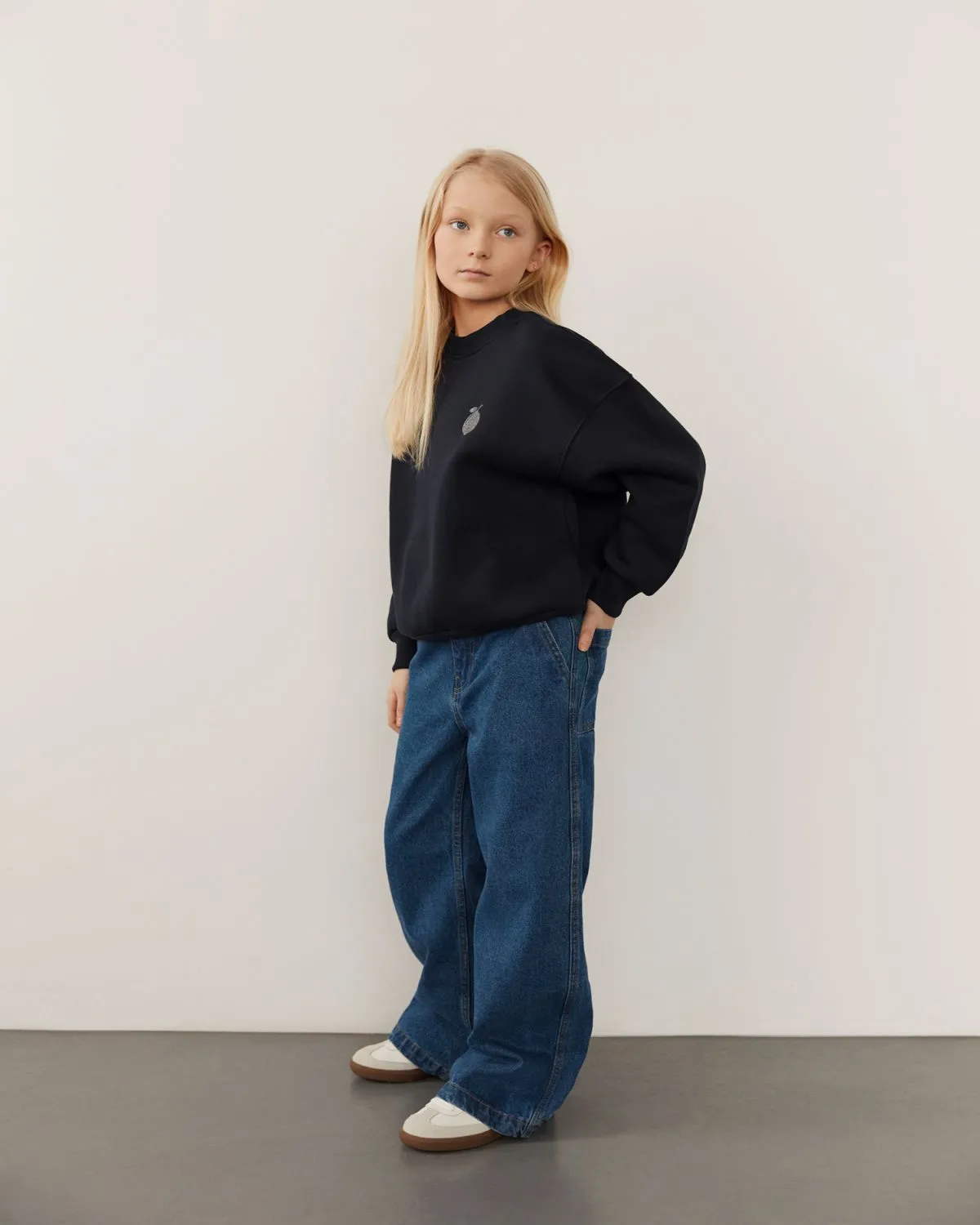 AZZISY TROUSERS - Denim blue