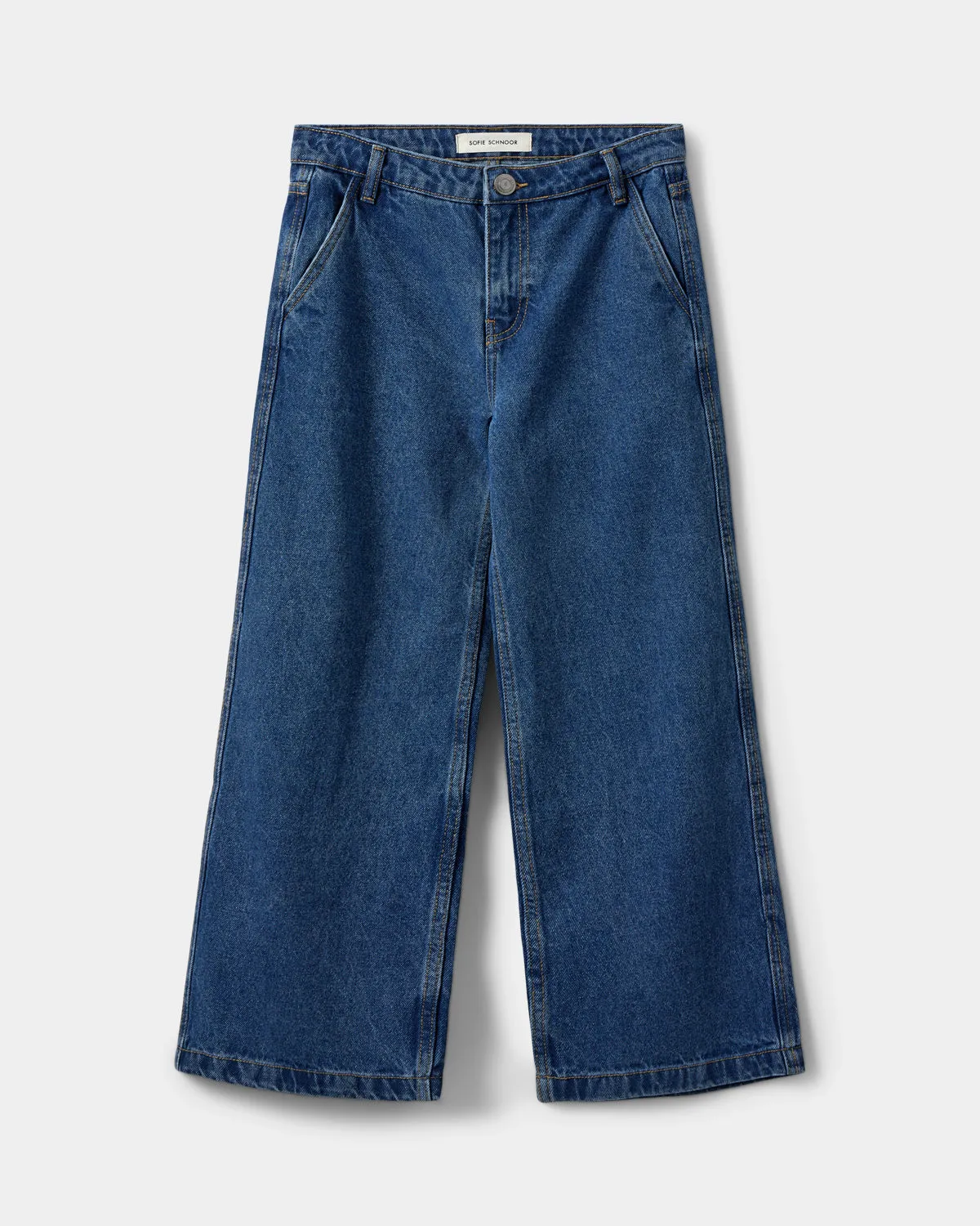 AZZISY TROUSERS - Denim blue