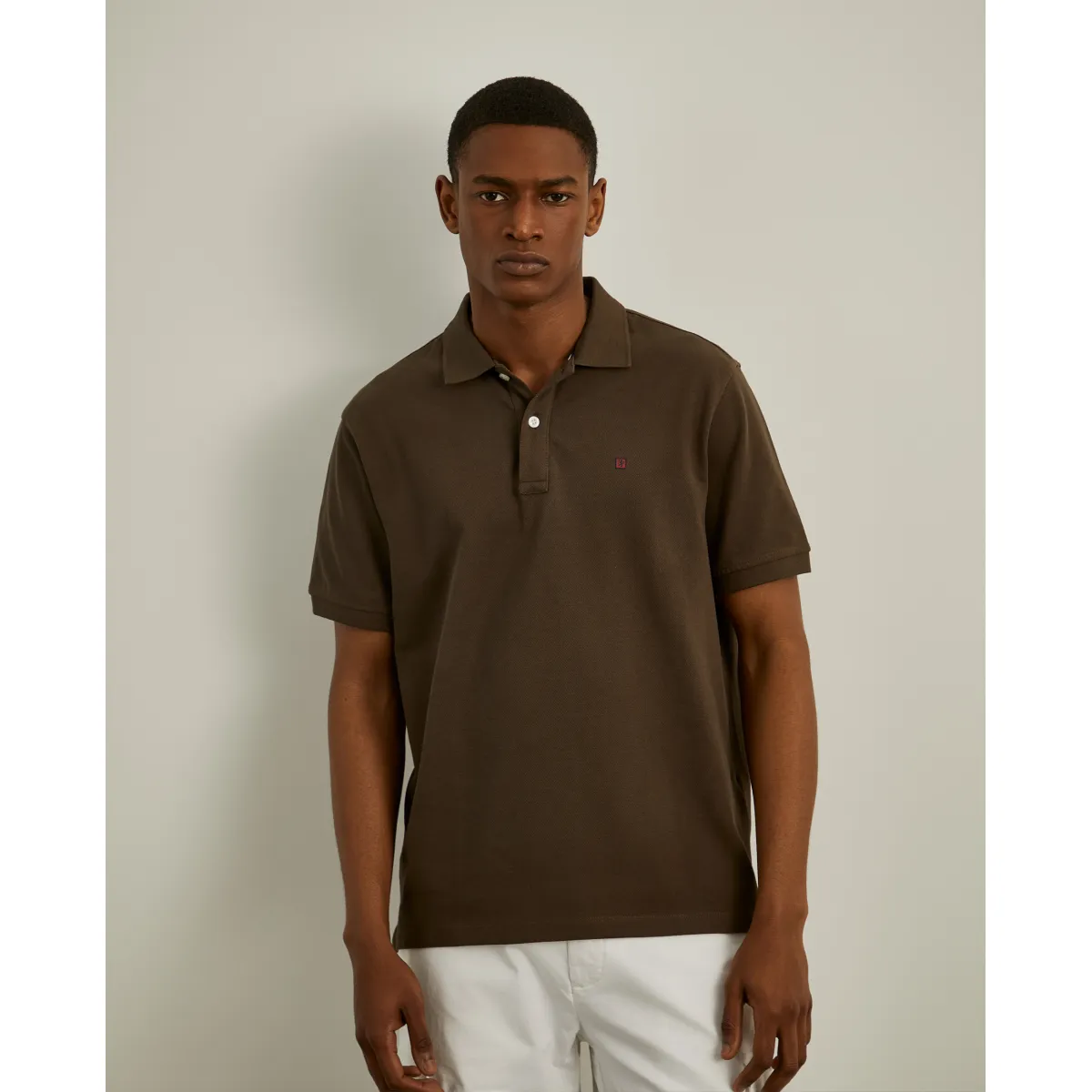 Basic regular fit polo shirt