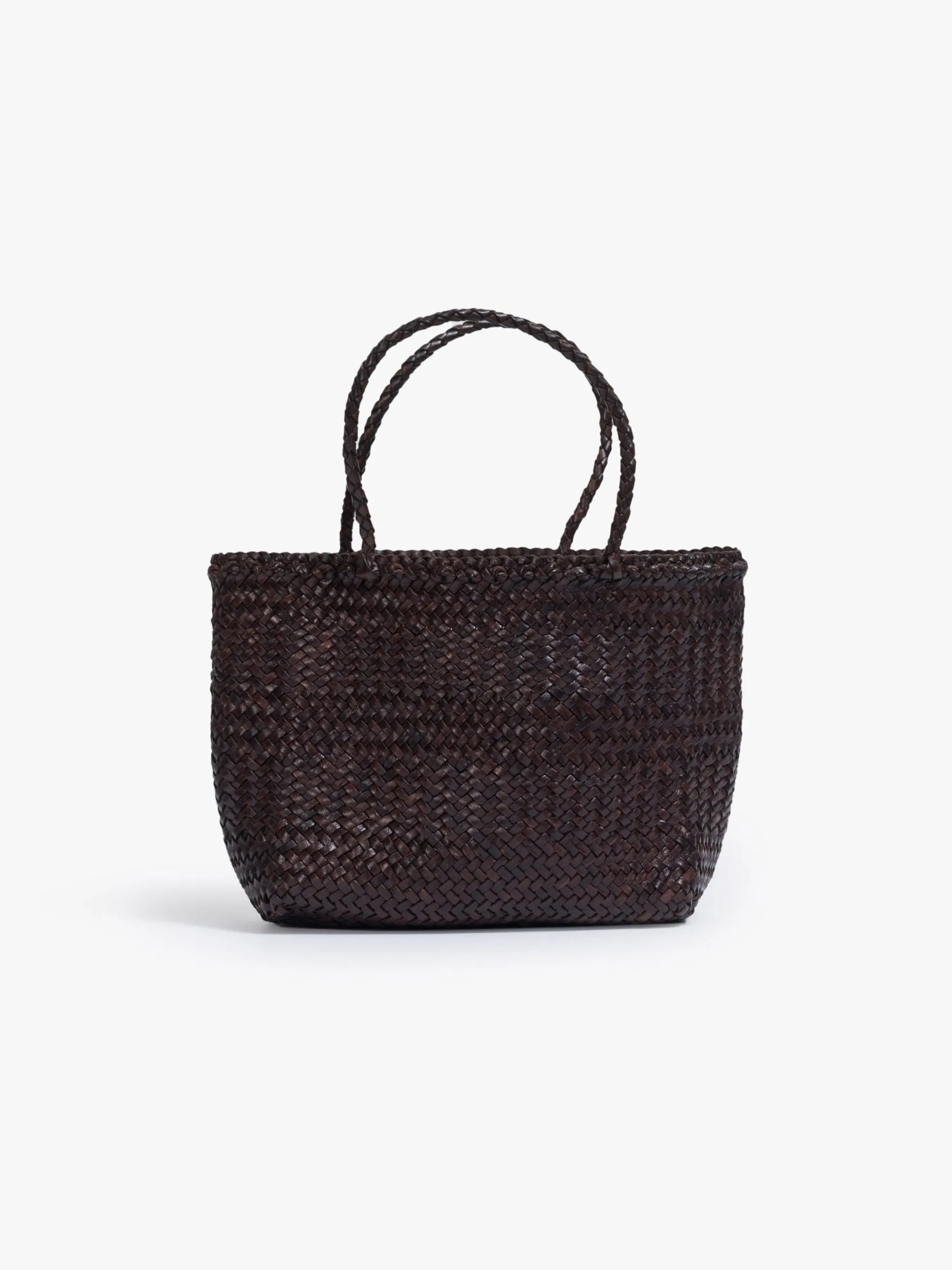 Basket Case Mini Leather Bag - Marrone Scuro