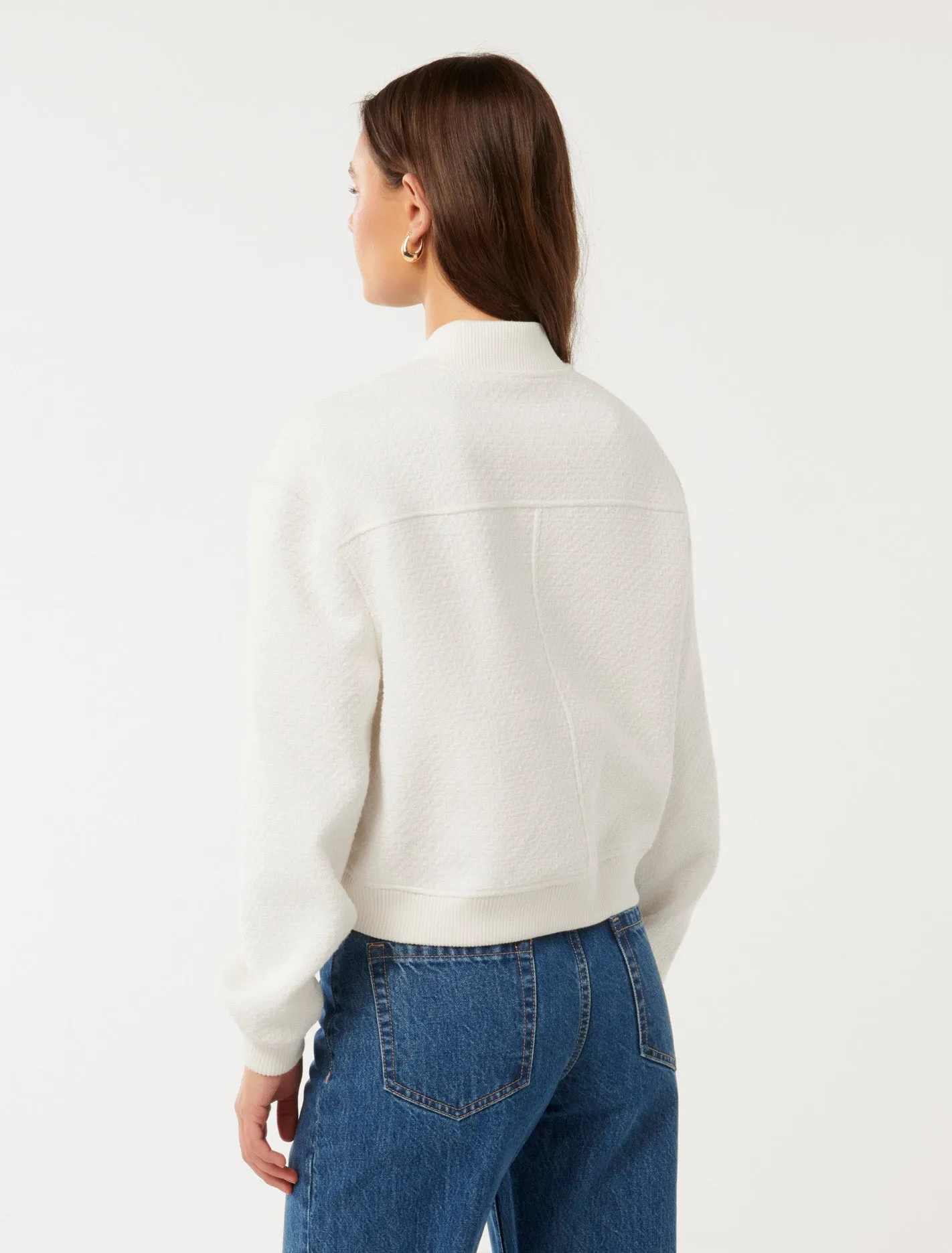 Becks Bouclé Bomber Jacket