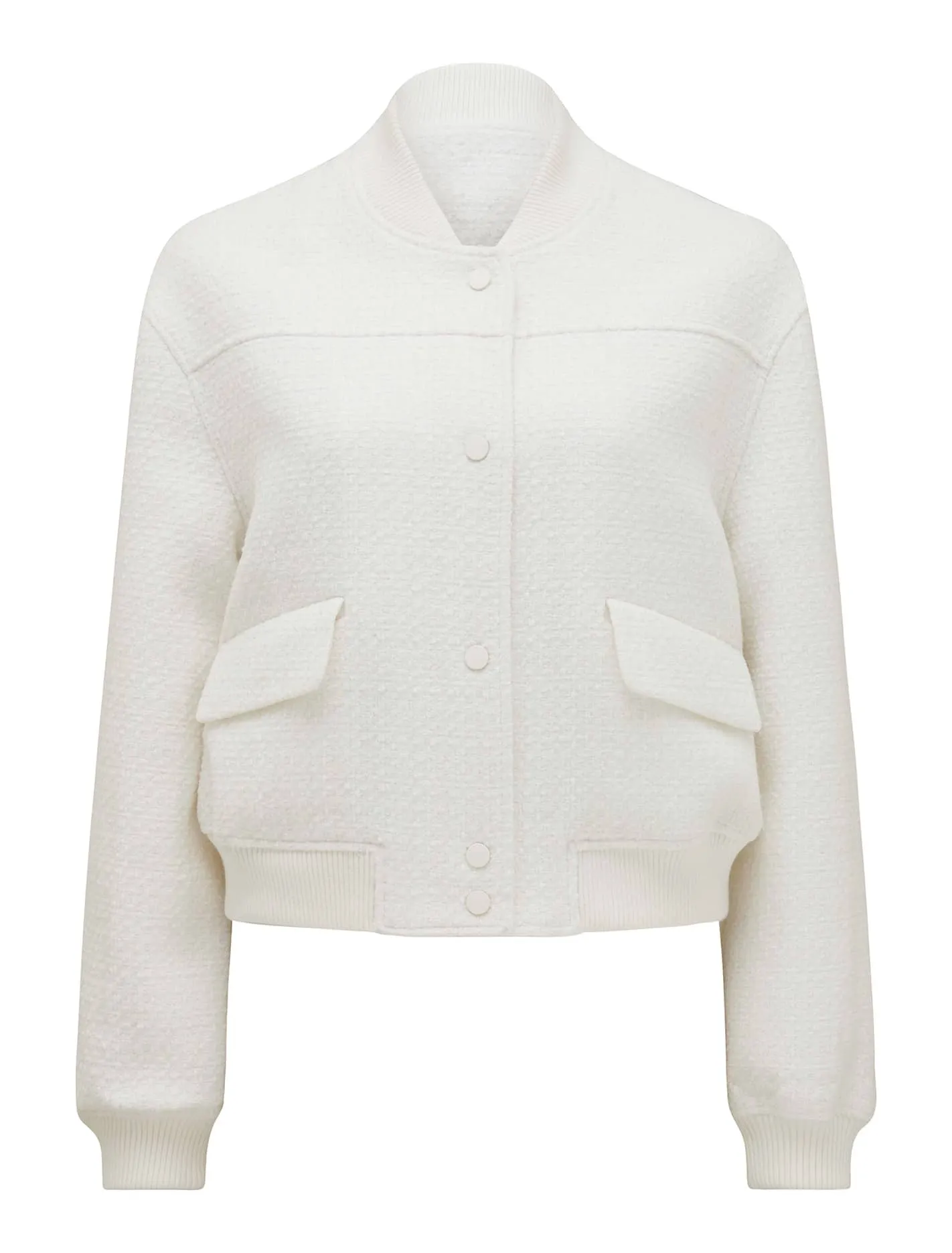 Becks Bouclé Bomber Jacket