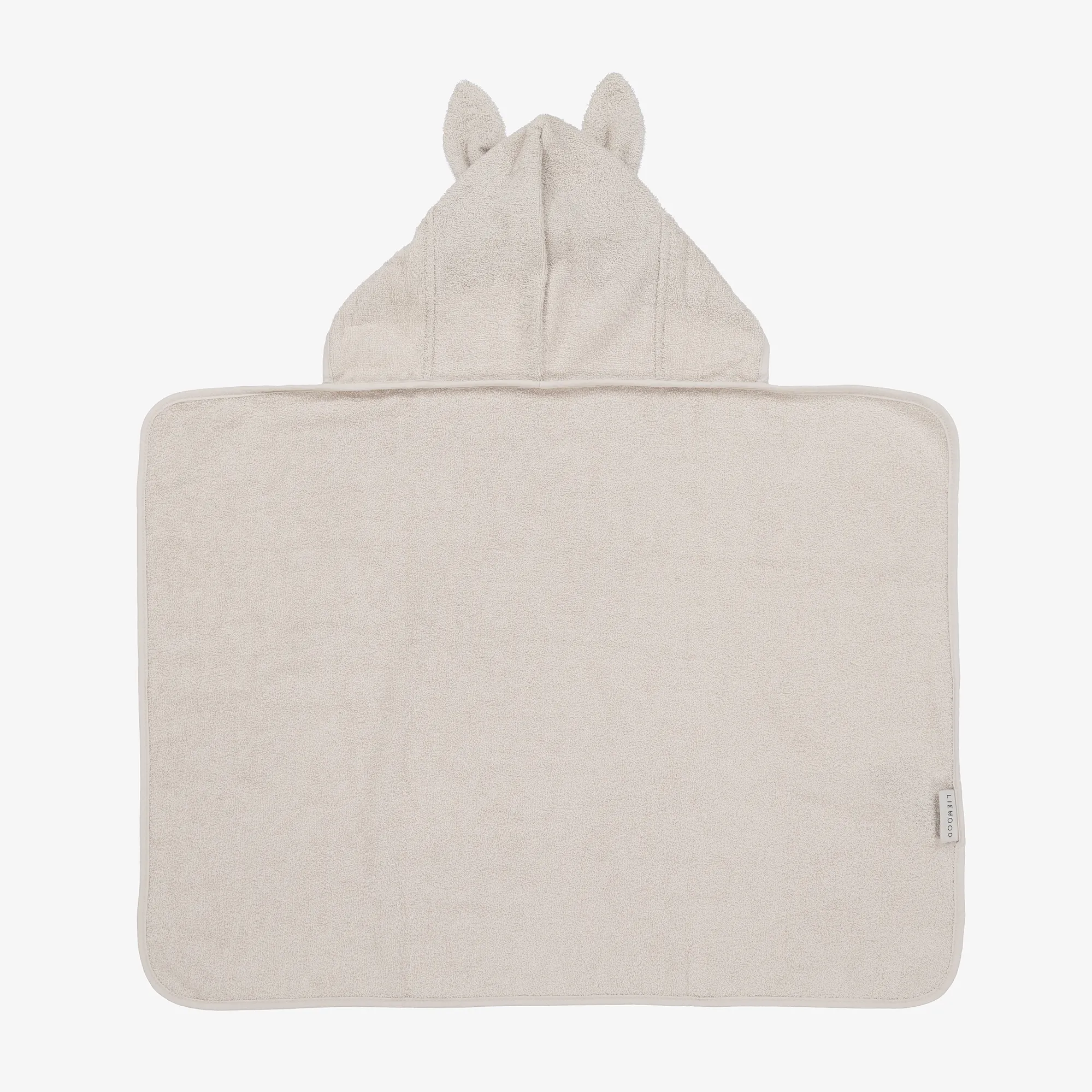 Beige Cotton Bunny Hooded Towel (85cm)