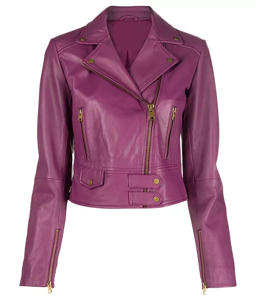 Big Sky S03 Jenny (Katheryn Winnick) Purple Leather Jacket | TLC