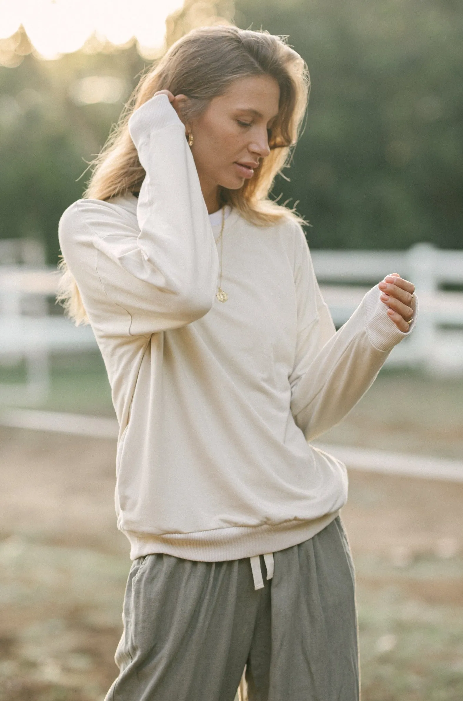 BILLIE JUMPER - BAMBOO - Macadamia