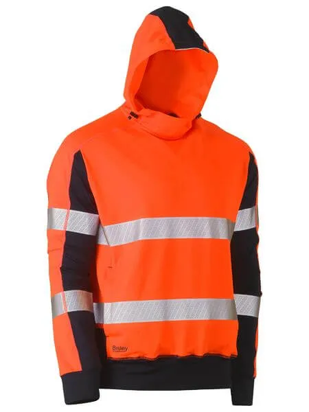 Bisley Taped Hi Vis Stretchy Fleece Hoodie (BK6815T)-