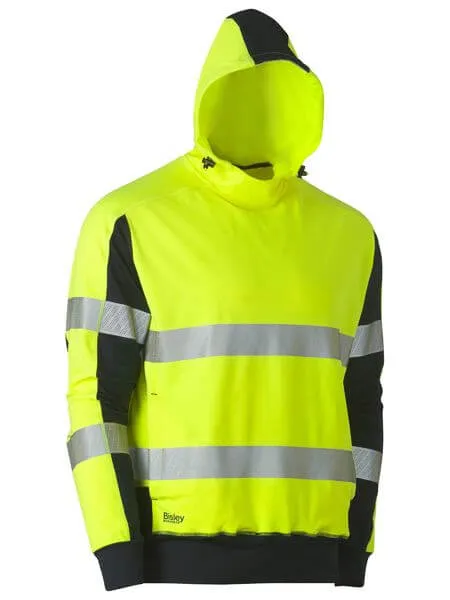 Bisley Taped Hi Vis Stretchy Fleece Hoodie (BK6815T)-