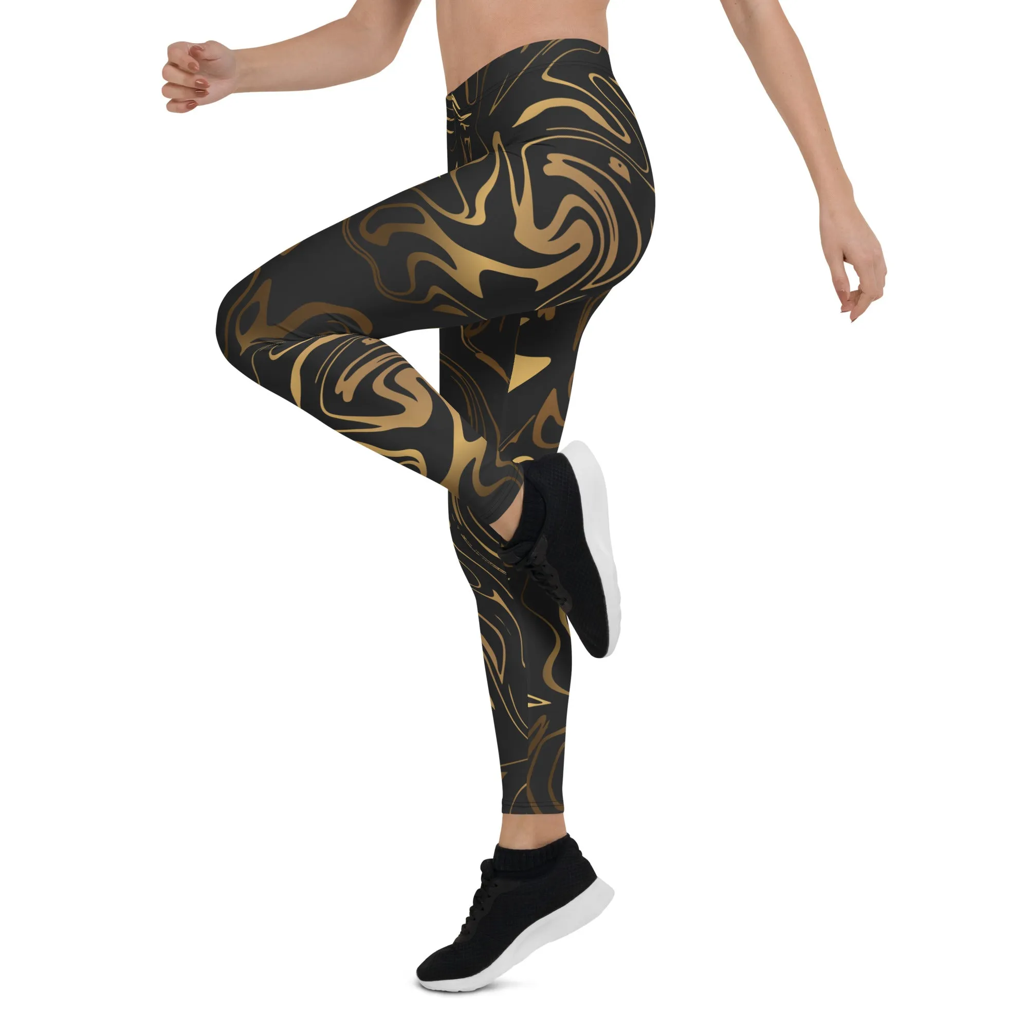 Black & Gold Leggings