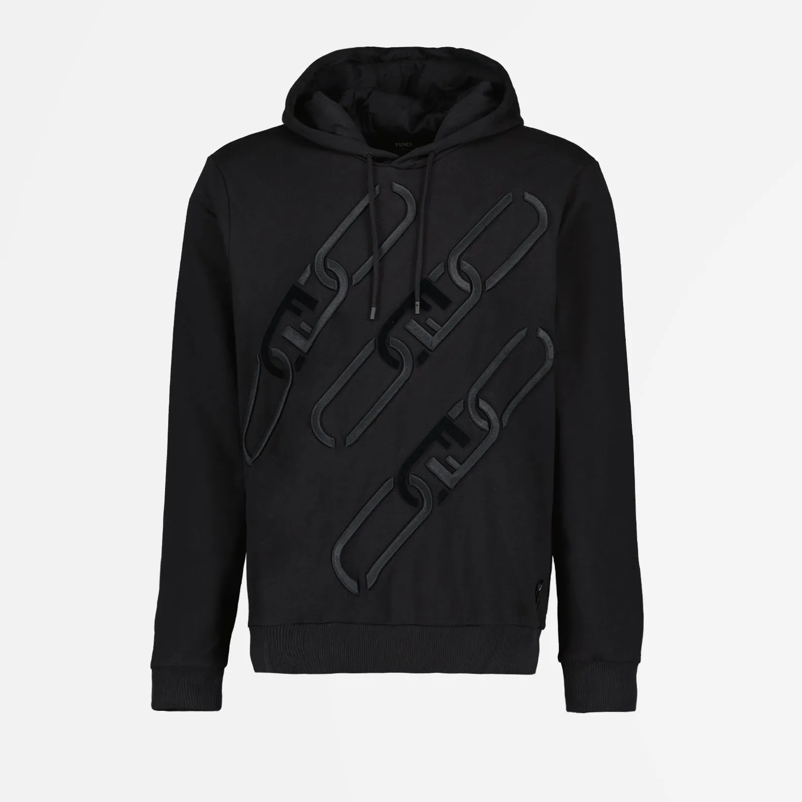 Black Fendi O'Lock Hoodie