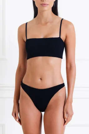 Black Gigi Seersucker Bikini