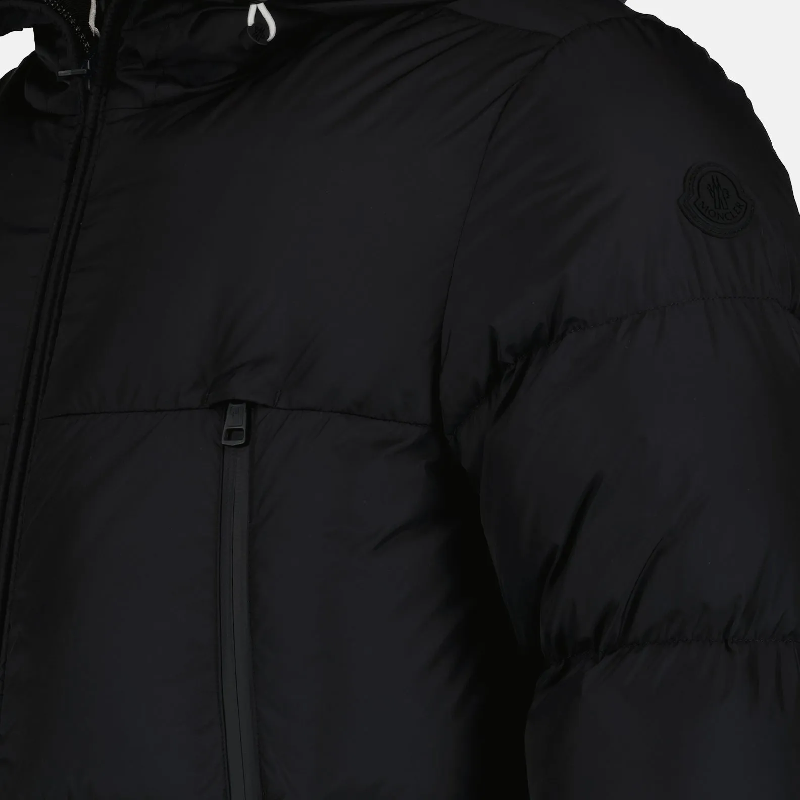 Black Nylon Puffer Jacket