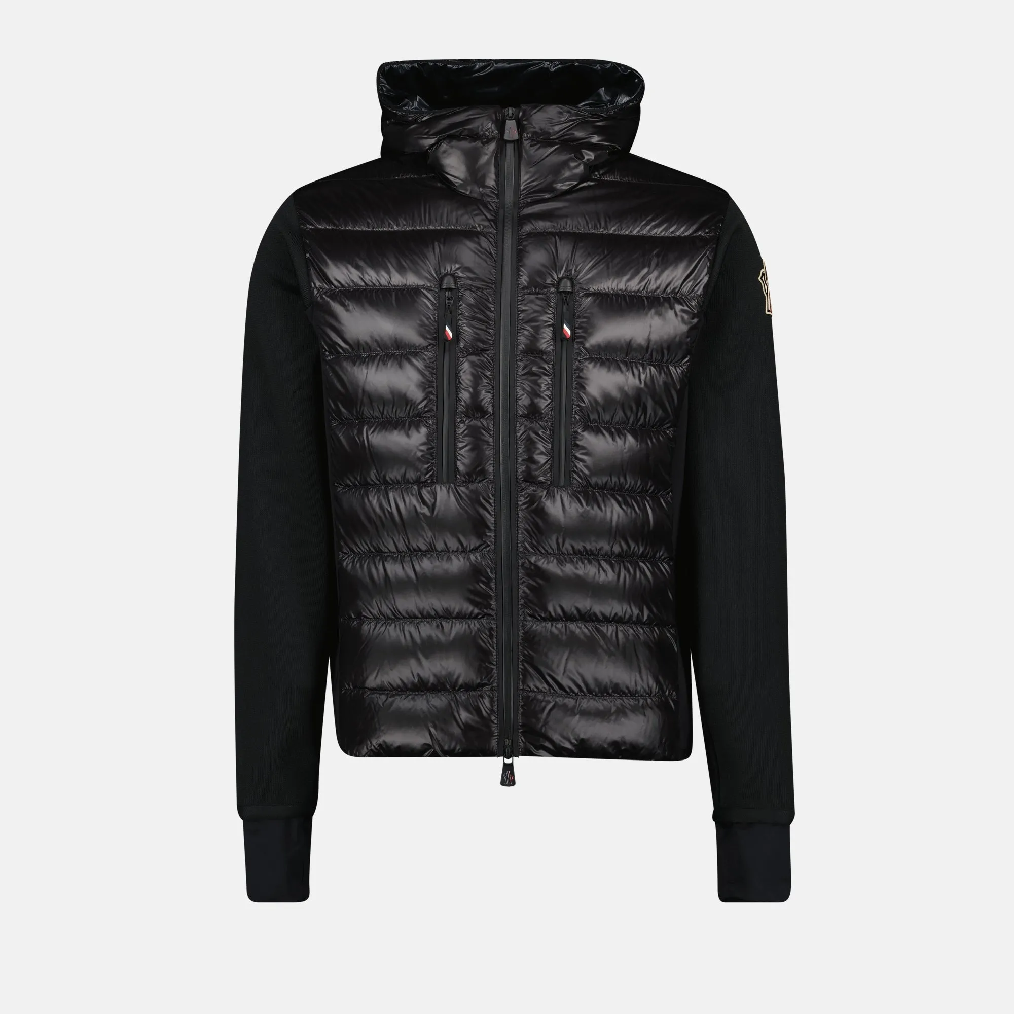 Black Two-Material Jacket