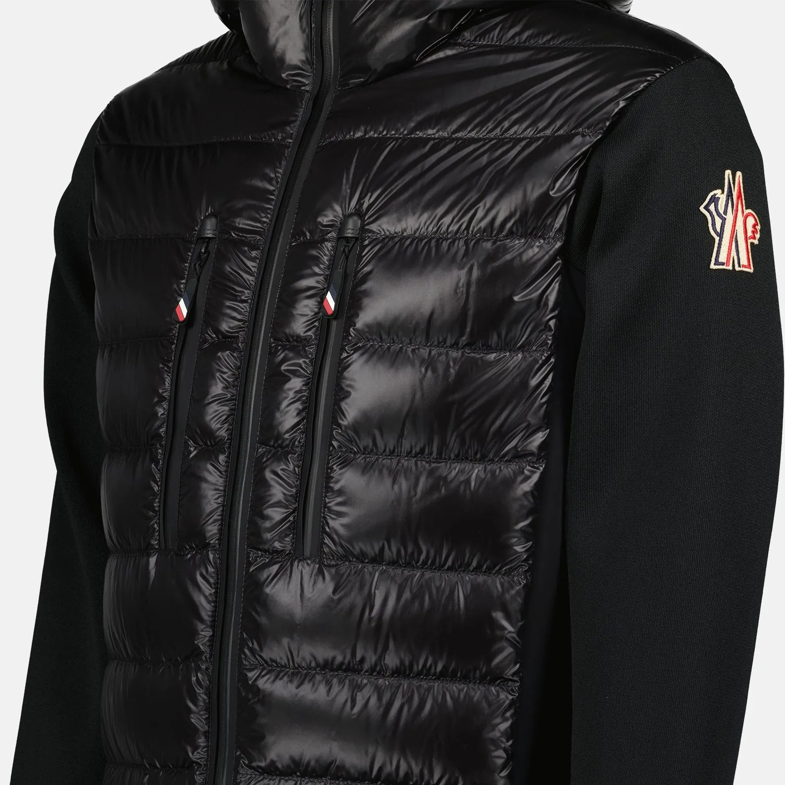 Black Two-Material Jacket