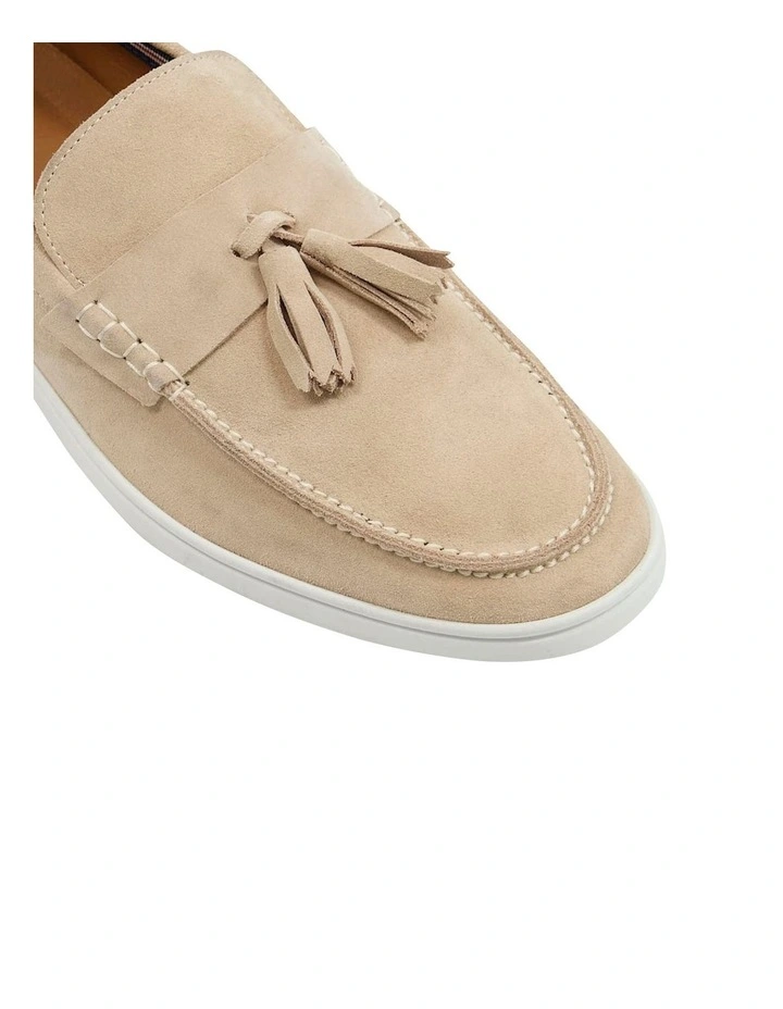 Bloom Tassel Loafer in Sand