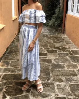 Blossom Skirt Blue Hendrix