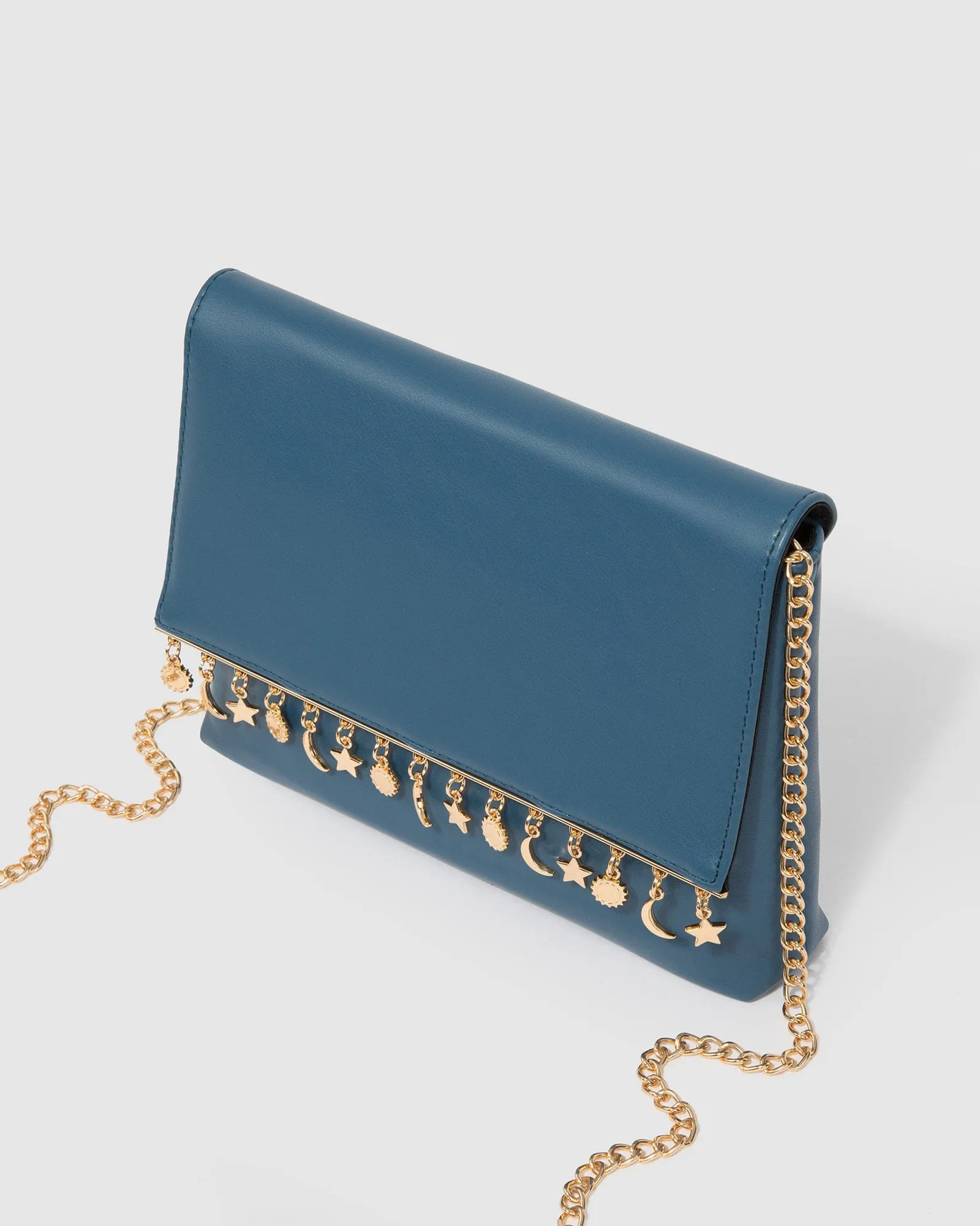 Blue Imani Clutch Bag