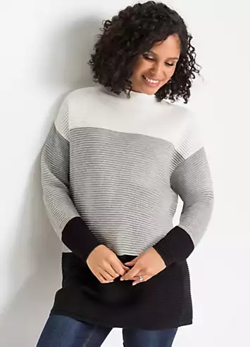 bonprix Colour Block Jumper | Grattan