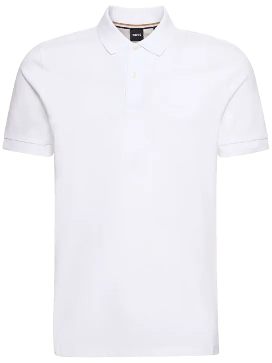 Boss   Pallas logo cotton polo 