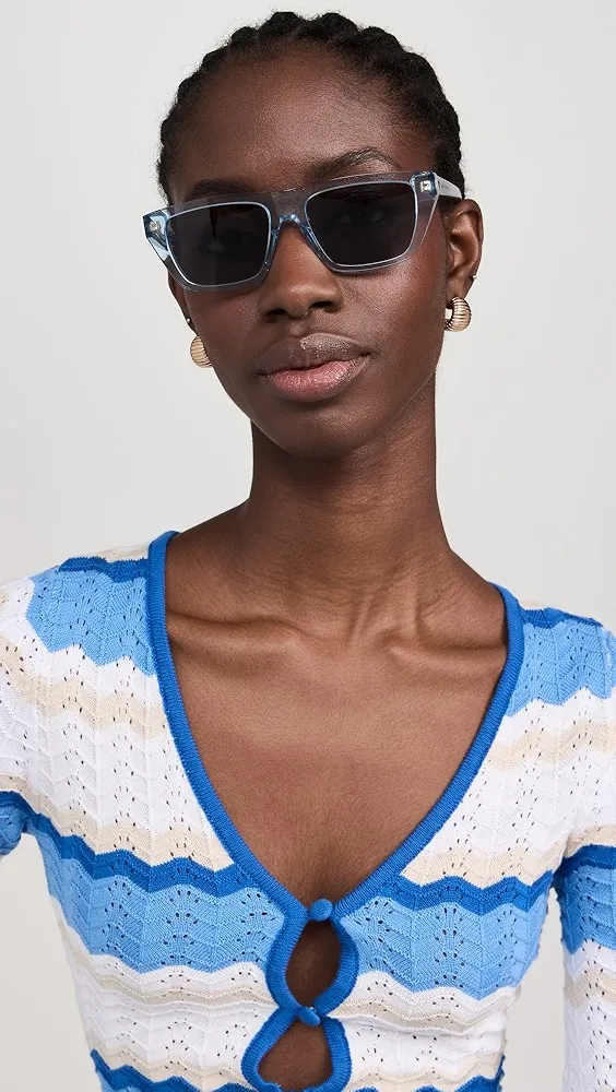 Bottega Veneta   Triangle Stud Sunglasses 