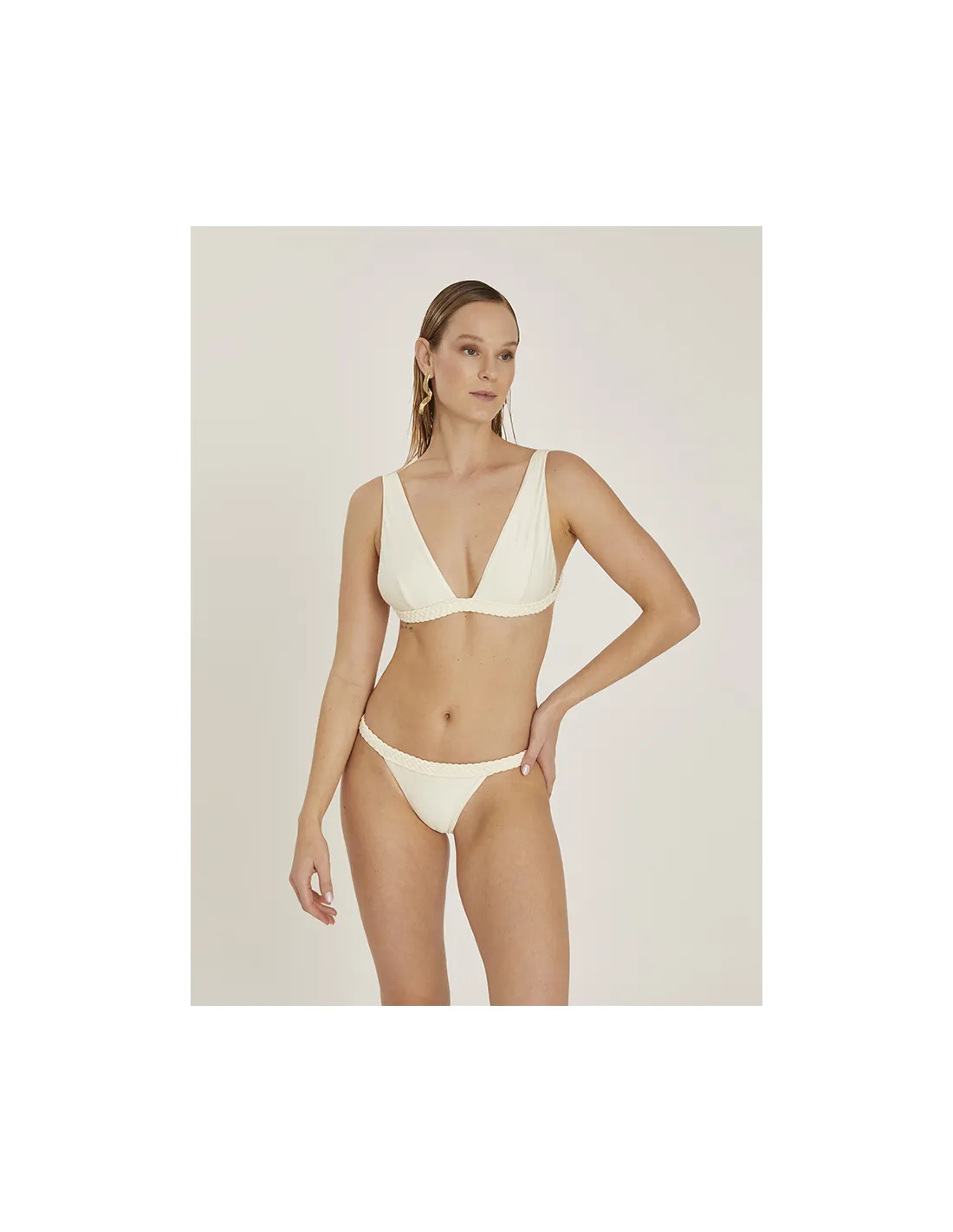 Bottom Tresse Bikini Off-White