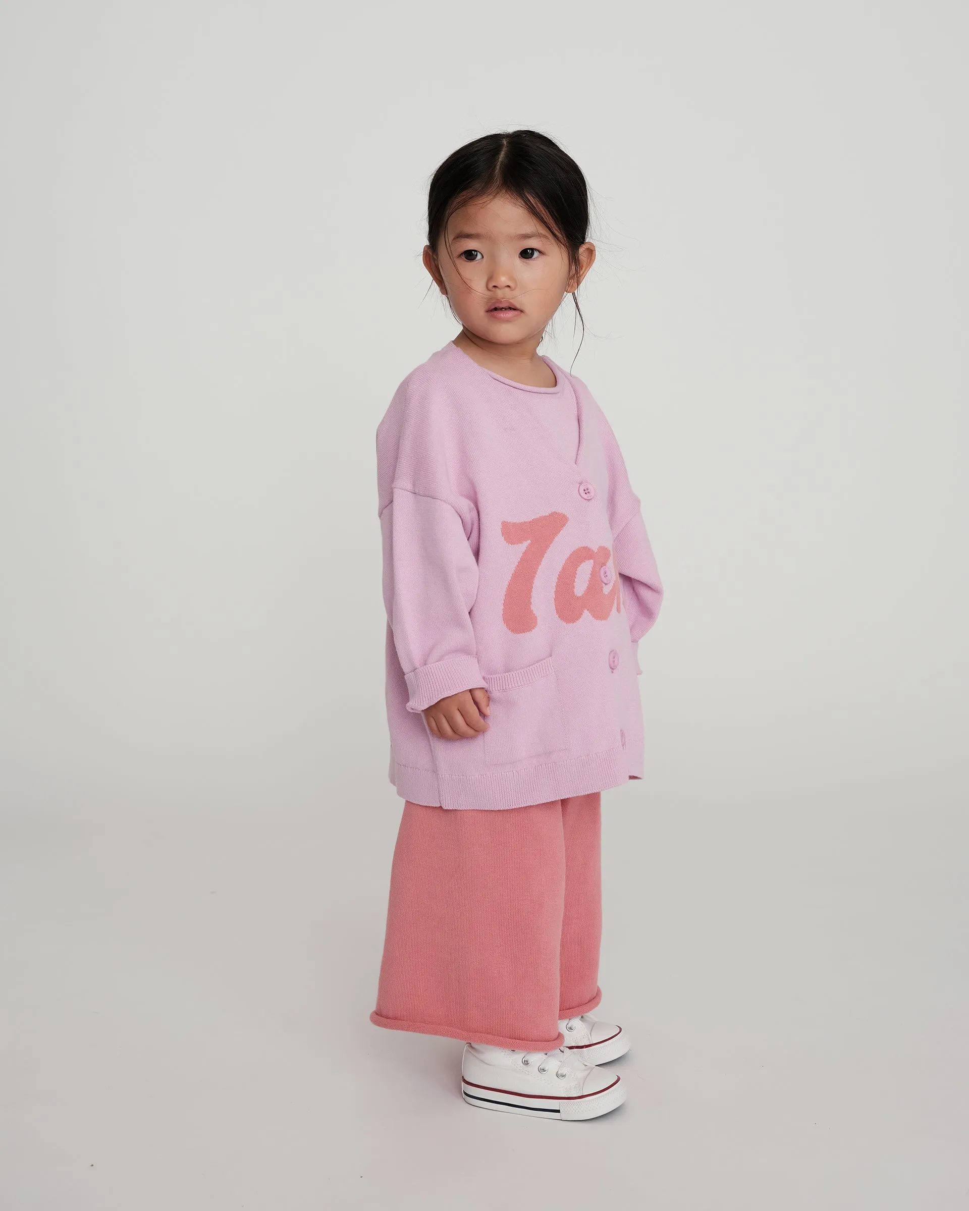 Boxy Cotton Wide Pants | Coral