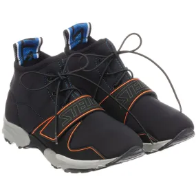 Boys Black High-Top Trainers