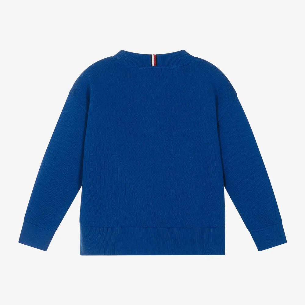 Boys Blue Cotton Jumper