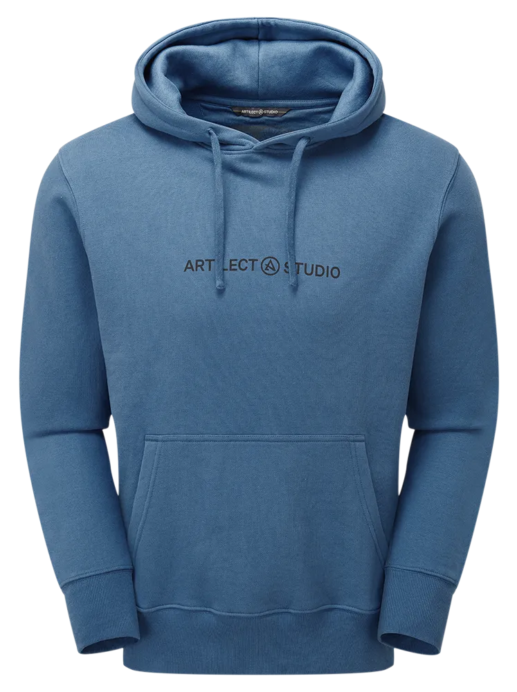 Branded Hoodie                             Blue Steel