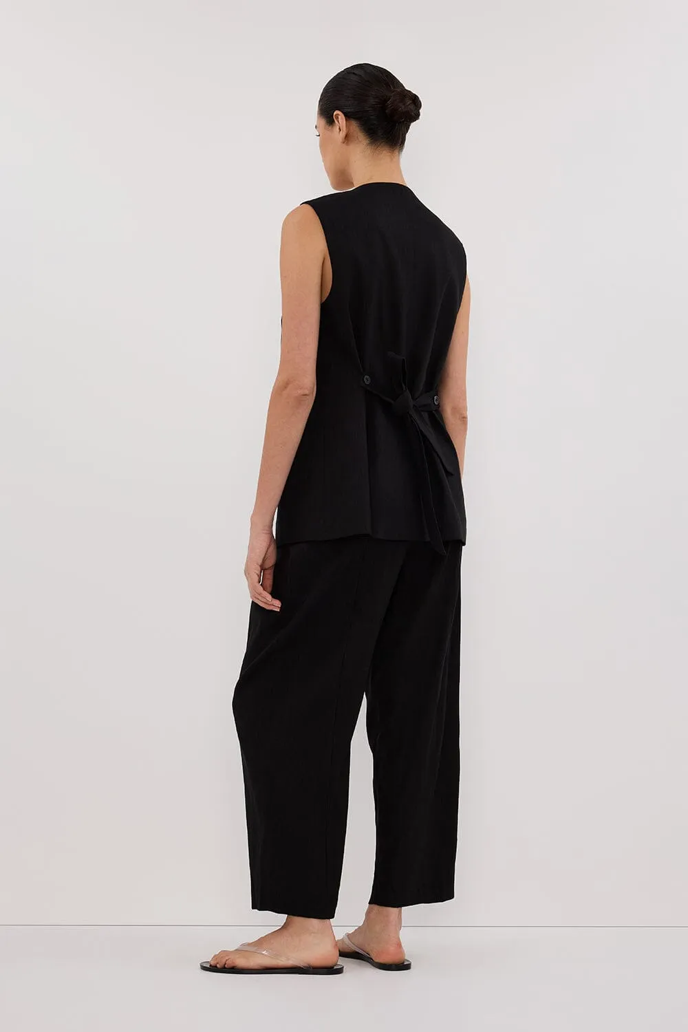 BRAX BLACK LONGLINE VEST