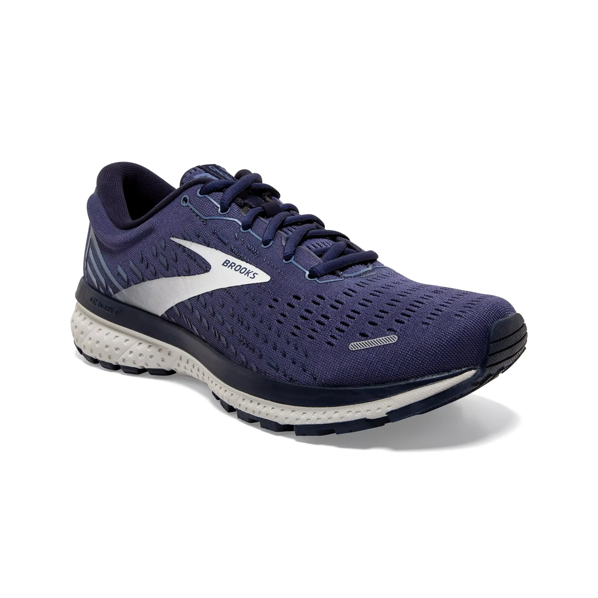 Brooks Mens Ghost 13 Running Shoe- Deep Cobalt/Grey/Navy