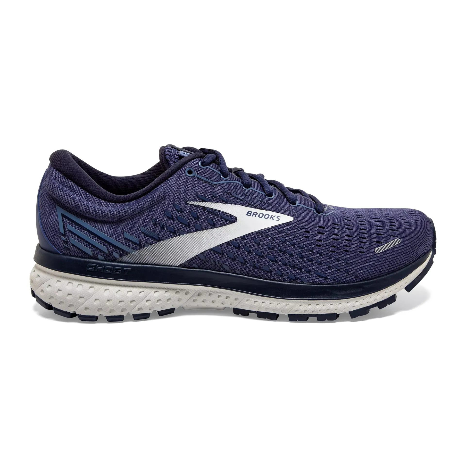 Brooks Mens Ghost 13 Running Shoe- Deep Cobalt/Grey/Navy